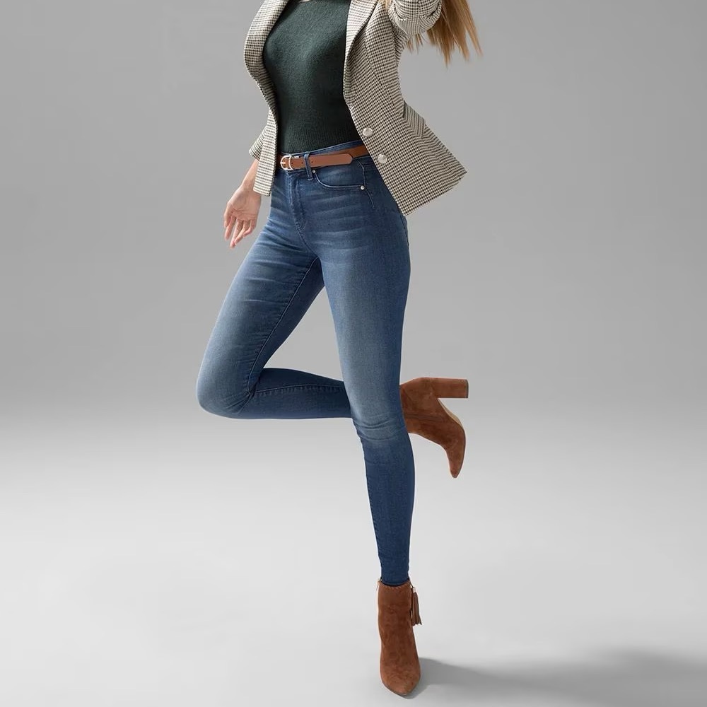 WHBM High Rise Jeanie Denim Legging XL Long